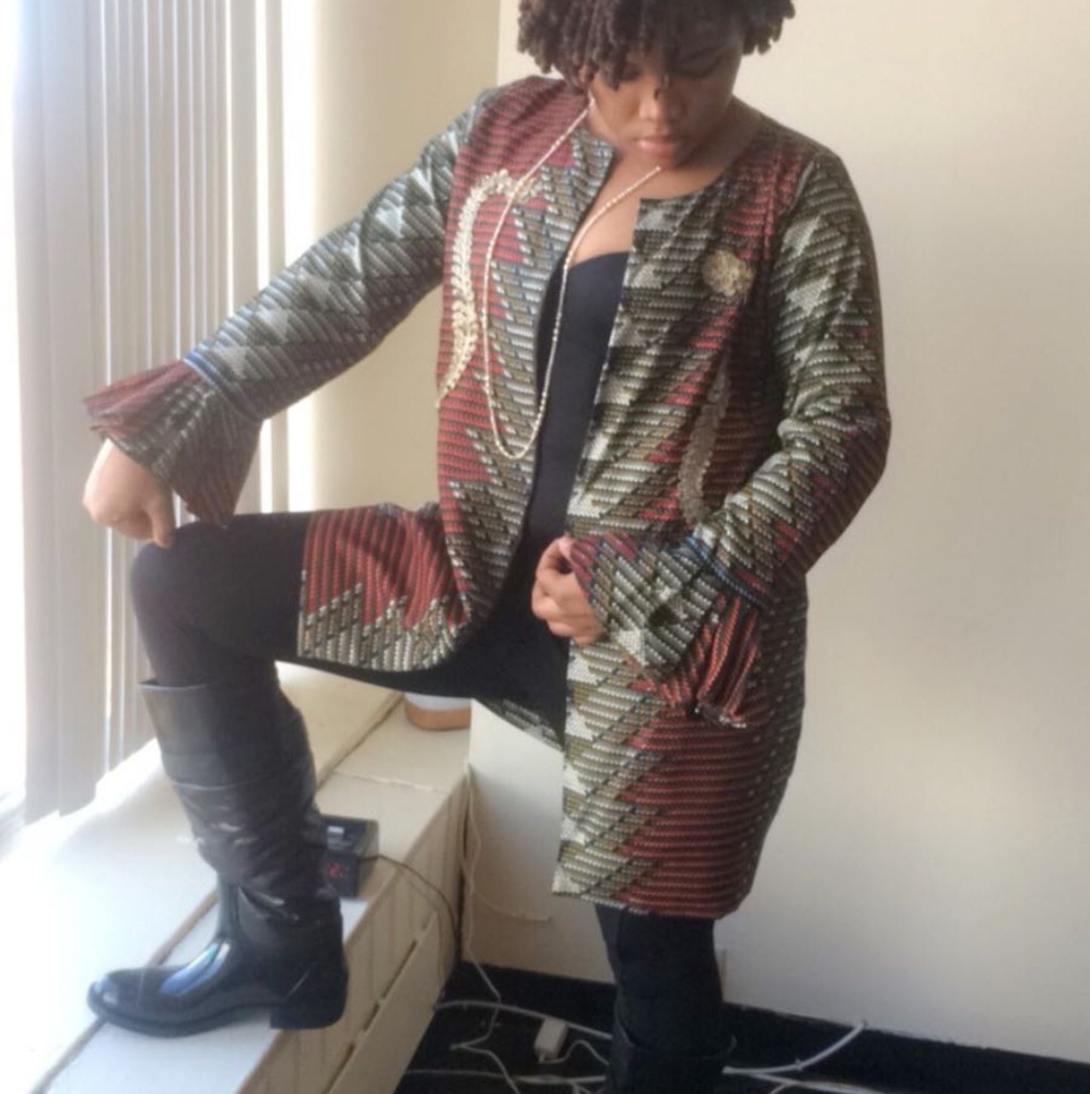 Ankara Jacket - Picture 2 of 3